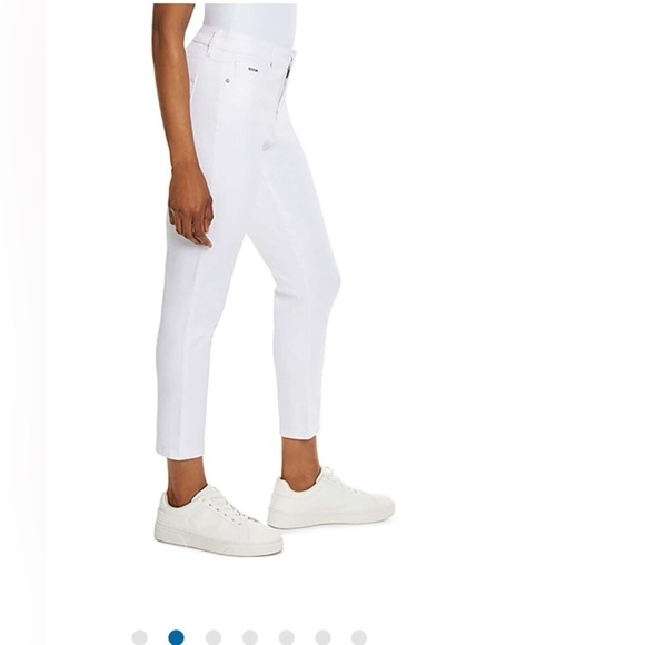 NINE WEST NWT  Gramercy Cropped Bright White Jeans Size 16 New With Tags - Picture 4 of 10